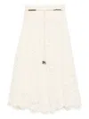 Zimmermann Cotton Rhiannon Embroidered Midi Skirt