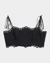 Zimmermann Rhiannon Embroidered Bodice Top In Black