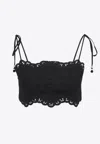 Zimmermann Rhiannon Embroidered Bodice Top In Black