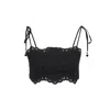 Zimmermann Rhiannon Embroidered Bodice Top In Black
