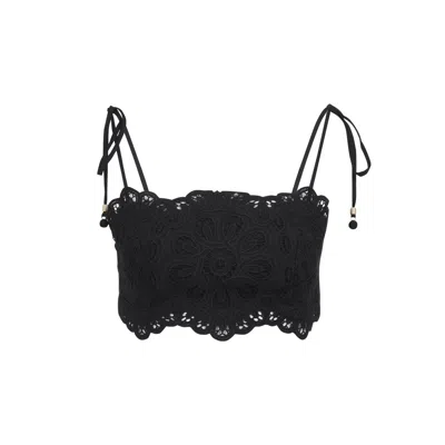 Zimmermann Rhiannon Embroidered Top Women In Black