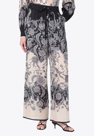 Zimmermann Rhiannon Fantasy Print Straight Pants