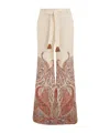 Zimmermann Rhiannon Flare Pant Cream Paisley In Multi