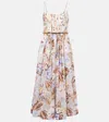 Zimmermann Rhiannon Floral Cotton Bustier Dress