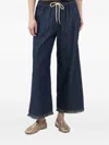 Zimmermann Rhiannon Fringed Denim Wide-leg Jeans