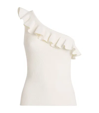 ZIMMERMANN RHIANNON FRILL ASYMMETRIC TANK TOP