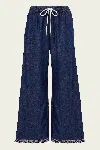 Zimmermann Rhiannon Fringed Denim Wide-leg Jeans
