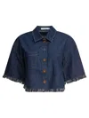 Zimmermann Rhiannon Fringe Denim Shirt