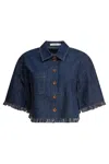 Zimmermann Indigo Denim Shirt With Classic Collar