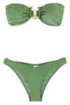 Zimmermann Rhiannon Knot Bikini In Green
