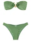 Zimmermann Rhiannon Knot Bikini In Green
