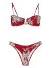 Zimmermann Beachwear In Red Polyamide In Red