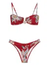 Zimmermann Rhiannon Knot Trim Bikini Clothing