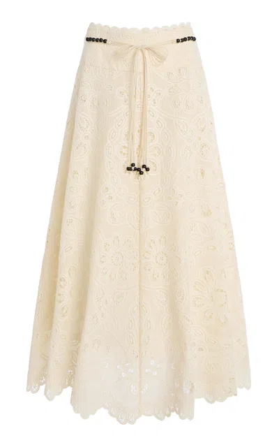 ZIMMERMANN RHIANNON LACE MAXI SKIRT