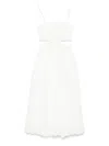 Zimmermann Devi Scallop-edge Cutout Linen-voile Midi Dress In White