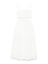 Zimmermann Devi Scallop-edge Cutout Linen-voile Midi Dress In White