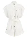 Zimmermann Rhiannon Cuffed Linen Playsuit