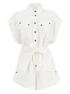 Zimmermann Rhiannon Cuffed Linen Playsuit