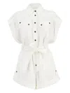 Zimmermann Rhiannon Cuffed Linen Playsuit