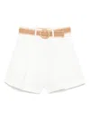 Zimmermann Acacia Cotton Tuck Shorts In White