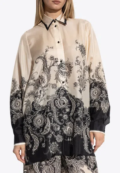 ZIMMERMANN RHIANNON LONG-SLEEVED RELAXED SHIRT