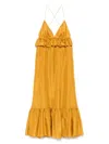 Zimmermann Rhiannon Tiered Ruffle Peplum Silk Maxi Dress