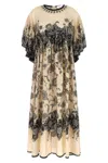 Zimmermann Cream Floral Habotai Silk Rhiannon Maxi Dress In Multi