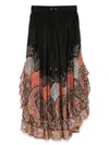 Zimmermann Rhiannon Ruffled Paisley-print Organic Silk Maxi Skirt