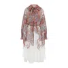 Zimmermann Womens Rhiannon Floral Woven Midi Dress Cream Paisley