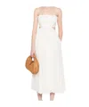 Zimmermann Devi Scallop-edge Cutout Linen-voile Midi Dress