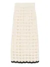 Zimmermann Rhiannon Crochet Skirt In Neutrals