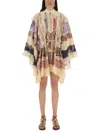 Zimmermann "rhiannon" Mini Dress In Brown