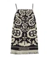 Zimmermann Cotton Towelling Coco Mini Dress In Black