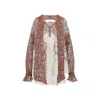 Zimmermann Rhiannon Multicolor Ramie Blouse