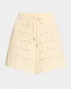 Zimmermann Rhiannon Pointelle Drawstring Shorts