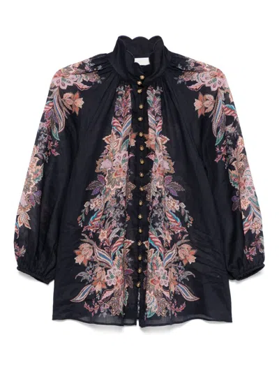 ZIMMERMANN ZIMMERMANN RHIANNON PRINTED BLOUSE