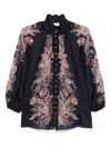 Zimmermann Rhiannon Printed Blouse In Multi