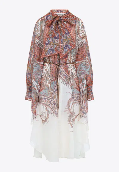 ZIMMERMANN RHIANNON PRINTED MIDI DRESS