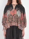 Zimmermann Rhiannon Printed Silk Blouse