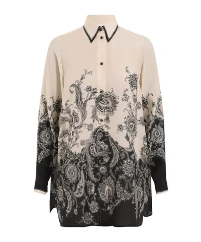 Zimmermann Printed Silk Rhiannon Shirt In Multi
