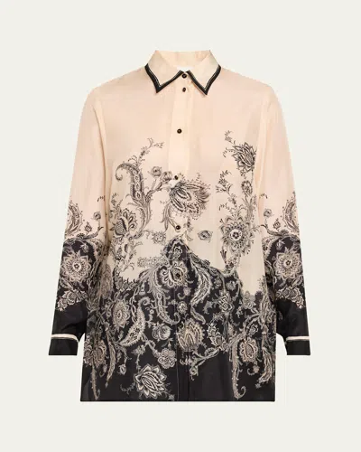 ZIMMERMANN RHIANNON RELAXED SILK SHIRT
