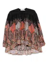 Zimmermann Rhiannon Ruffled Paisley-print Organic Silk Blouse In Black