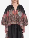 Zimmermann Rhiannon Ruffled Paisley-print Organic Silk Blouse