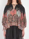 Zimmermann Rhiannon Ruffled Paisley-print Organic Silk Blouse