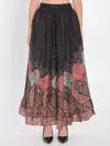 Zimmermann Rhiannon Ruffled Paisley-print Organic Silk Maxi Skirt
