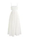 Zimmermann Rhiannon Corset Bodice Scallop Linen Midi Sundress