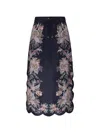 Zimmermann Rhiannon Scallop Midi Skirt