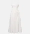 Zimmermann Devi Scallop-edge Cutout Linen-voile Midi Dress