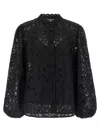 Zimmermann Rhiannon Embroidered Cotton Blouse In Black