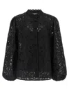 Zimmermann Rhiannon Embroidered Cotton Blouse In Black